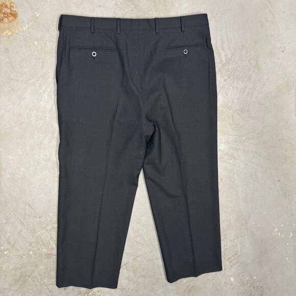 Brioni Dress Pants 110s Wool Trousers Made in Italy Grey Sharkskin W 36 - Picture 8 of 10